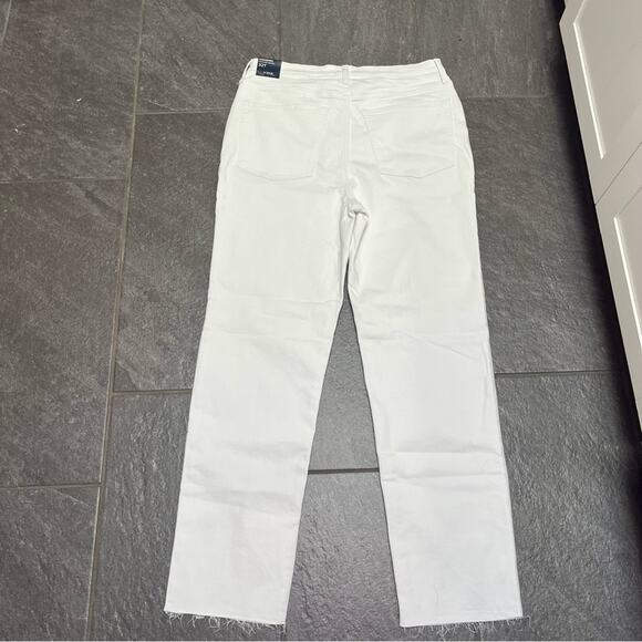 NWT J Crew Factory White Stovepipe Signature Stretch + SZ 32T Raw Hem Jeans - Picture 5 of 11